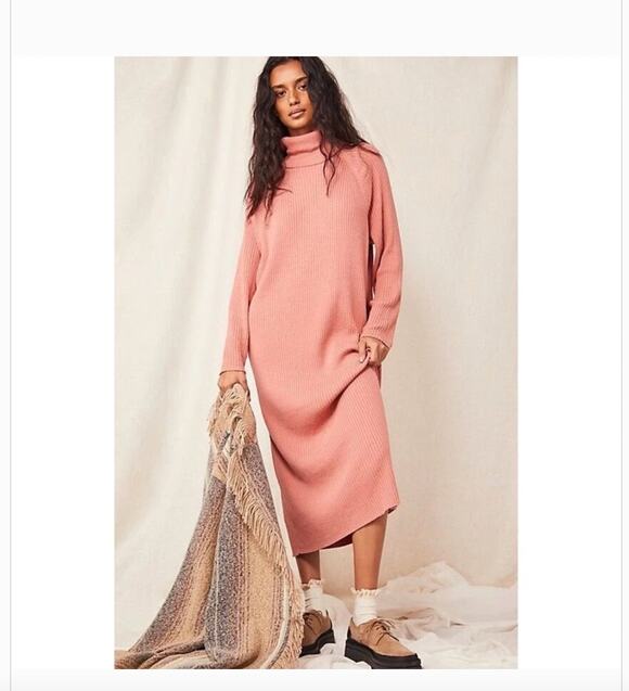 Free People Dresses & Skirts - Free People Beach Catalina Sweater Midi Dress Size Medium